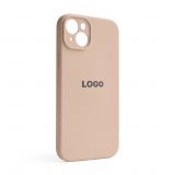 Чехол Full Silicone Case для Apple iPhone 14 Plus nude (19) закрытая камера