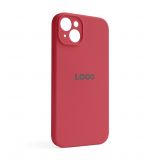 Чехол Full Silicone Case для Apple iPhone 14 Plus camellia (25) закрытая камера