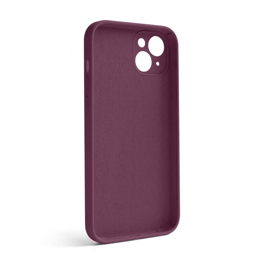 Чохол Full Silicone Case для Apple iPhone 14 Plus maroon (42) закрита камера