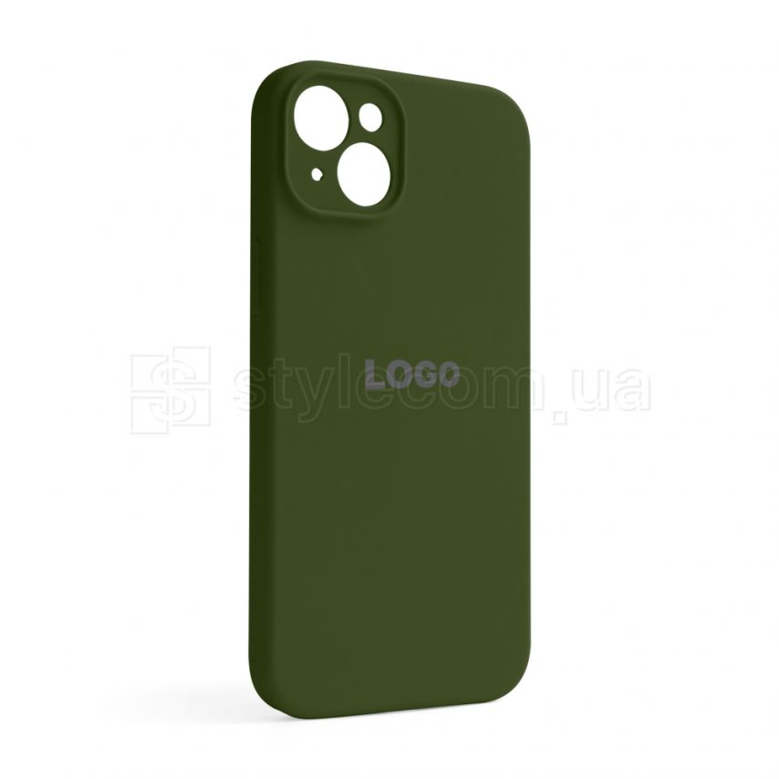 Чехол Full Silicone Case для Apple iPhone 14 Plus army green (45) закрытая камера