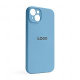 Чехол Full Silicone Case для Apple iPhone 14 Plus cornflower (53) закрытая камера