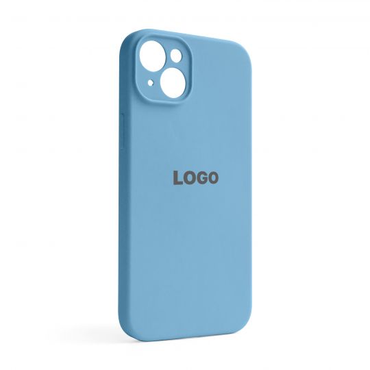 Чехол Full Silicone Case для Apple iPhone 14 Plus cornflower (53) закрытая камера