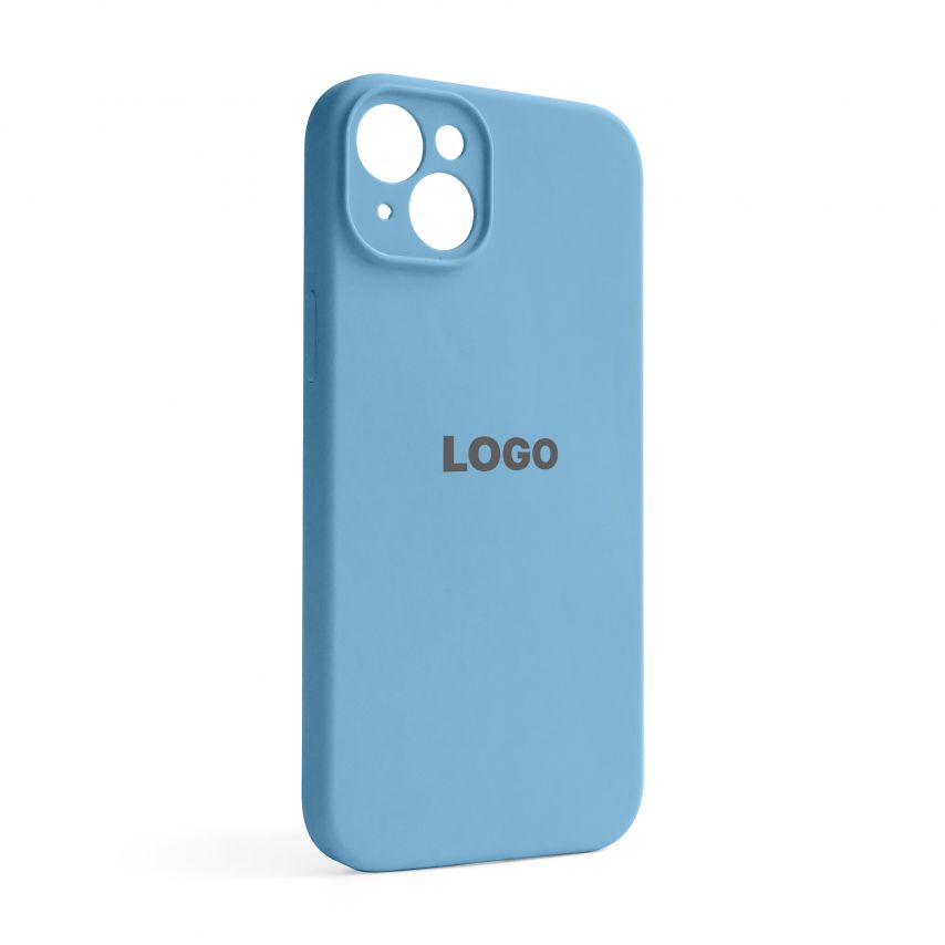 Чехол Full Silicone Case для Apple iPhone 14 Plus cornflower (53) закрытая камера