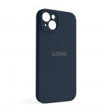 Чехол Full Silicone Case для Apple iPhone 14 Plus deep navy (68) закрытая камера