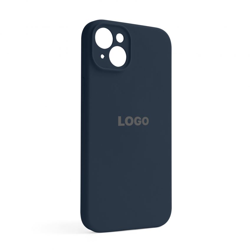 Чехол Full Silicone Case для Apple iPhone 14 Plus deep navy (68) закрытая камера