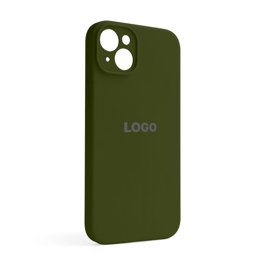 Чехол Full Silicone Case для Apple iPhone 14 Plus forest green (63) закрытая камера