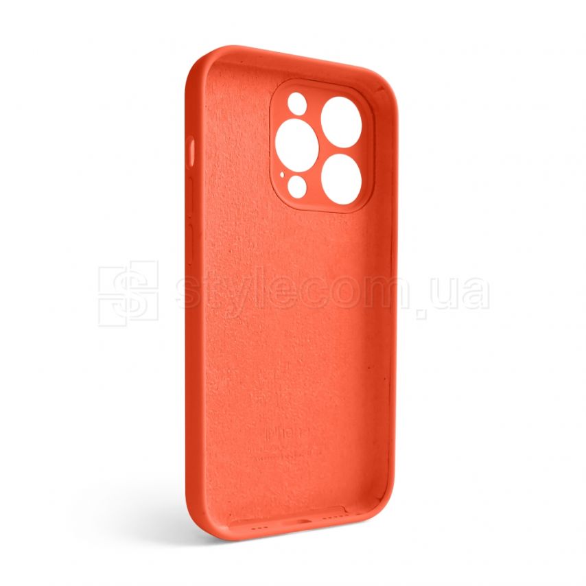 Чехол Full Silicone Case для Apple iPhone 14 Pro apricot (02) закрытая камера