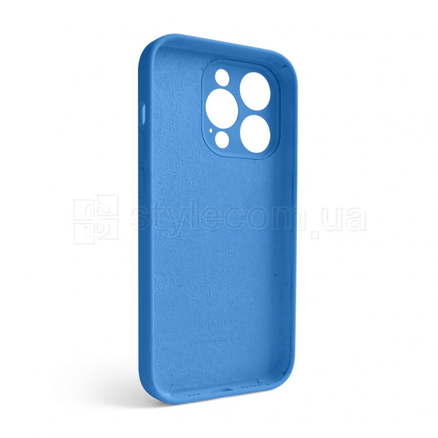 Чехол Full Silicone Case для Apple iPhone 14 Pro royal blue (03) закрытая камера
