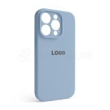 Чехол Full Silicone Case для Apple iPhone 14 Pro light blue (05) закрытая камера
