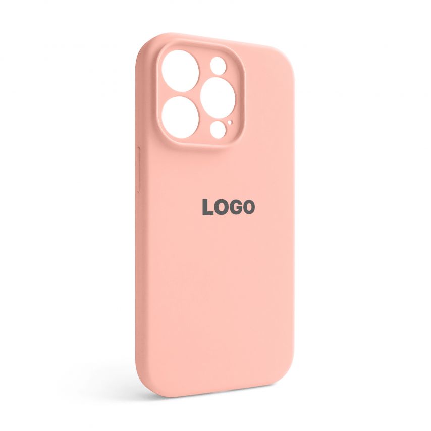 Чехол Full Silicone Case для Apple iPhone 14 Pro light pink (12) закрытая камера