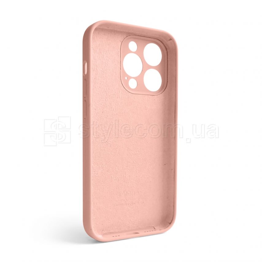Чехол Full Silicone Case для Apple iPhone 14 Pro light pink (12) закрытая камера