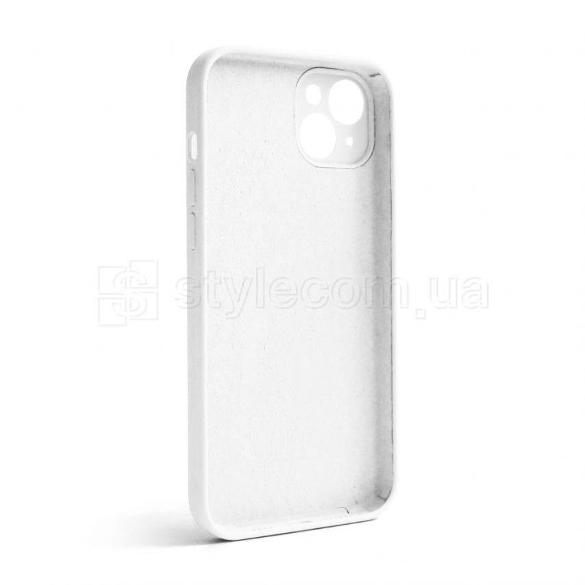 Чехол Full Silicone Case для Apple iPhone 14 Plus white (09) закрытая камера