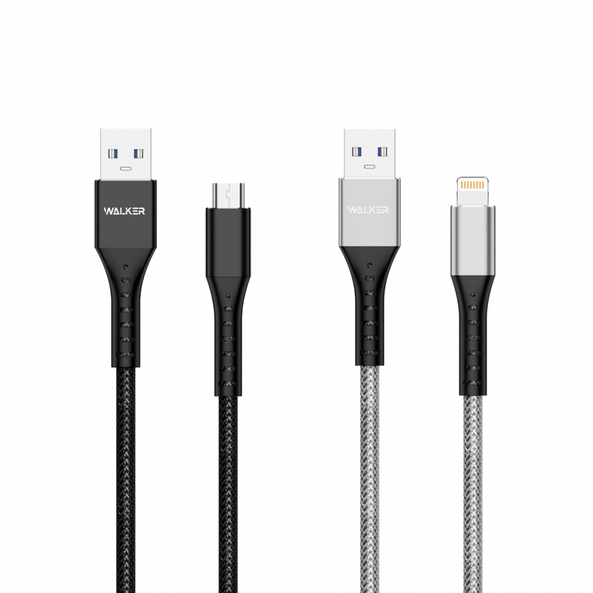 Кабель USB WALKER C780 Lightning grey