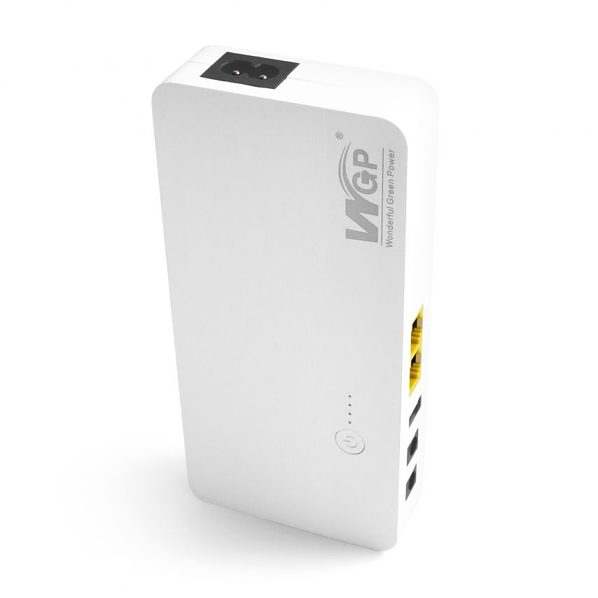 Mini DC POE UPS источник бесперебойного питания для роутера 8000mAh white