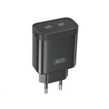 Сетевое зарядное устройство (адаптер) XO L105 2xPD / 35W black - купить за 472.50 грн в Киеве, Украине