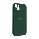 Чохол Full Silicone Case для Apple iPhone 14 Plus atrovirens green (54) закрита камера
