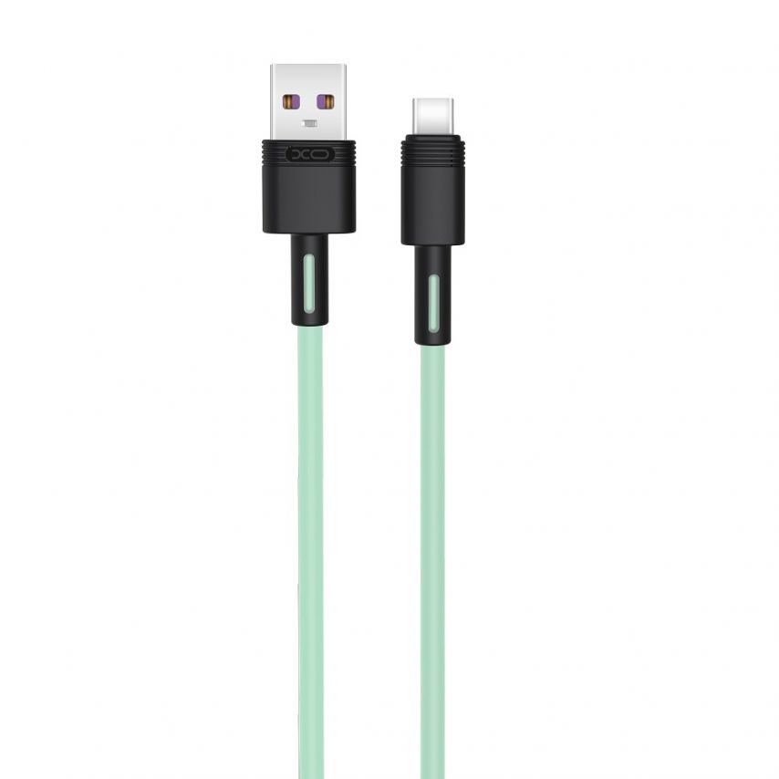 Кабель USB XO NB-Q166 Type-C Quick Charge 5A green