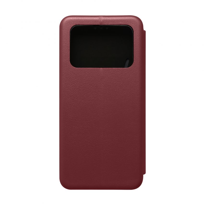 Чехол-книжка Premium для Xiaomi Poco M4 Pro 4G marsala