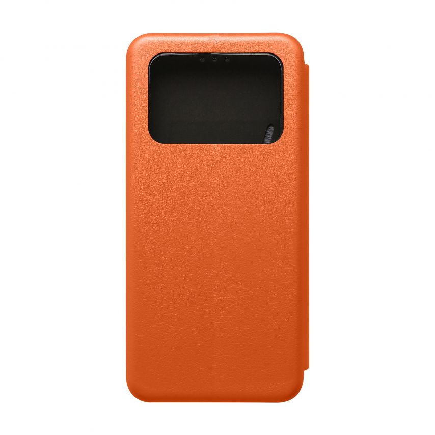 Чехол-книжка Premium для Xiaomi Poco M4 Pro 4G orange