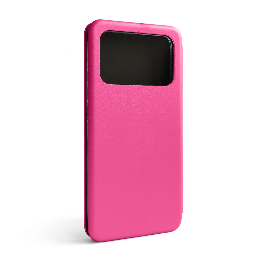 Чехол-книжка Premium для Xiaomi Poco C40 hot pink