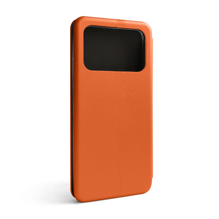 Чехол-книжка Premium для Xiaomi Poco C40 orange