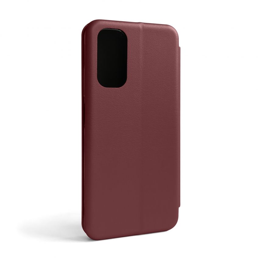 Чехол-книжка Premium для Xiaomi Redmi Note 11 4G, Redmi Note 11S 4G marsala