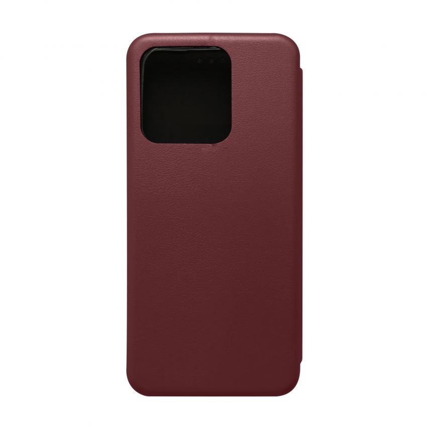 Чехол-книжка Premium для Xiaomi Redmi 10A marsala