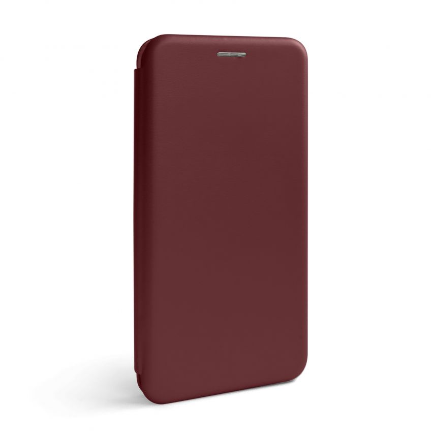 Чехол-книжка Premium для Xiaomi Redmi 10A marsala