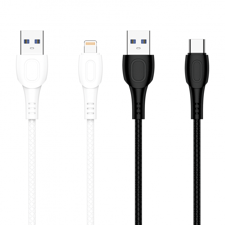 Кабель USB WALKER C325 Lightning black