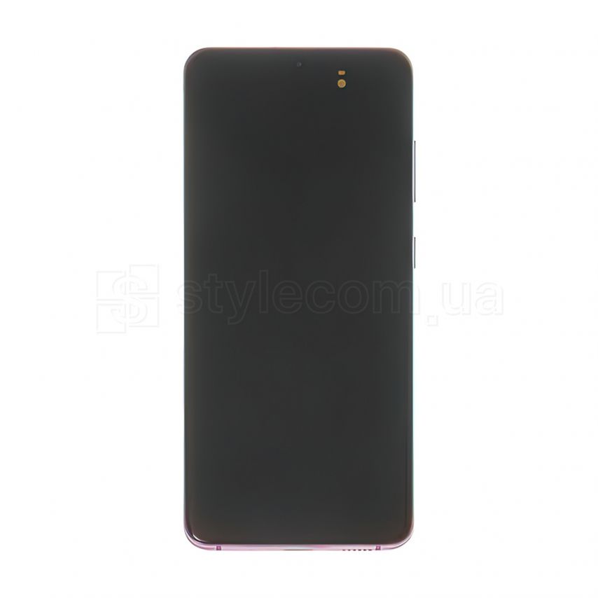 Дисплей (LCD) для Samsung Galaxy S20/G980 (2020) с тачскрином и рамкой pink Service Original (PN:GH82-22123С)