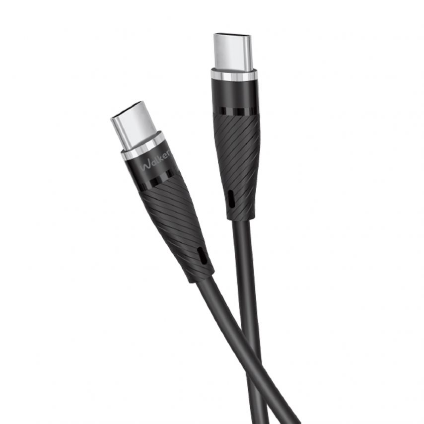Кабель USB WALKER C735 Type-C to Type-C 65W black
