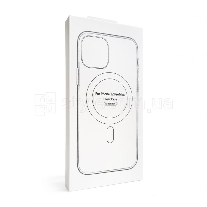 Чехол Original с функцией MagSafe для Apple iPhone 12 Pro Max прозрачный с индикатором установки