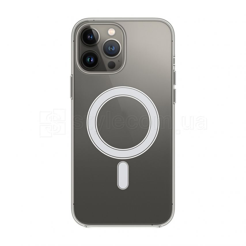 Чехол Original с функцией MagSafe для Apple iPhone 13 Pro Max прозрачный с индикатором установки
