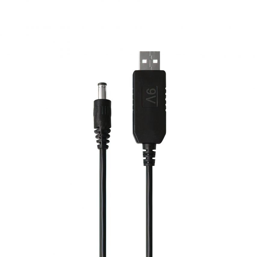 Кабель для роутера USB to DC 9V black