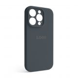 Чохол Full Silicone Case для Apple iPhone 14 Pro dark grey (15) закрита камера
