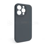 Чехол Full Silicone Case для Apple iPhone 14 Pro dark grey (15) закрытая камера - купить за 239.40 грн в Киеве, Украине