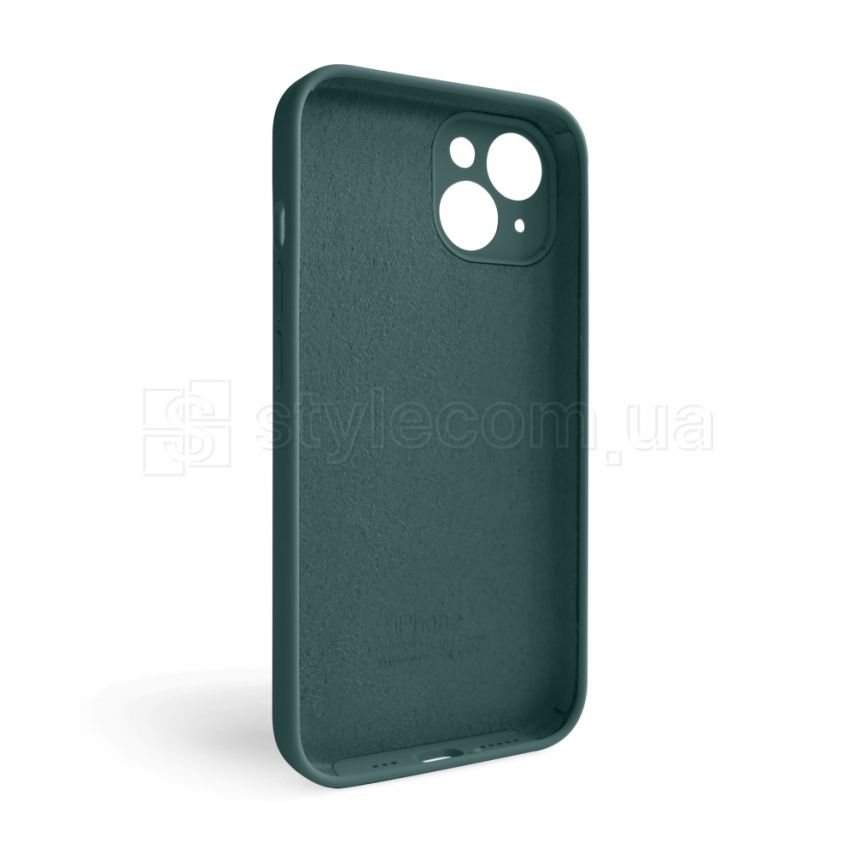 Чехол Full Silicone Case для Apple iPhone 14 pine green (55) закрытая камера