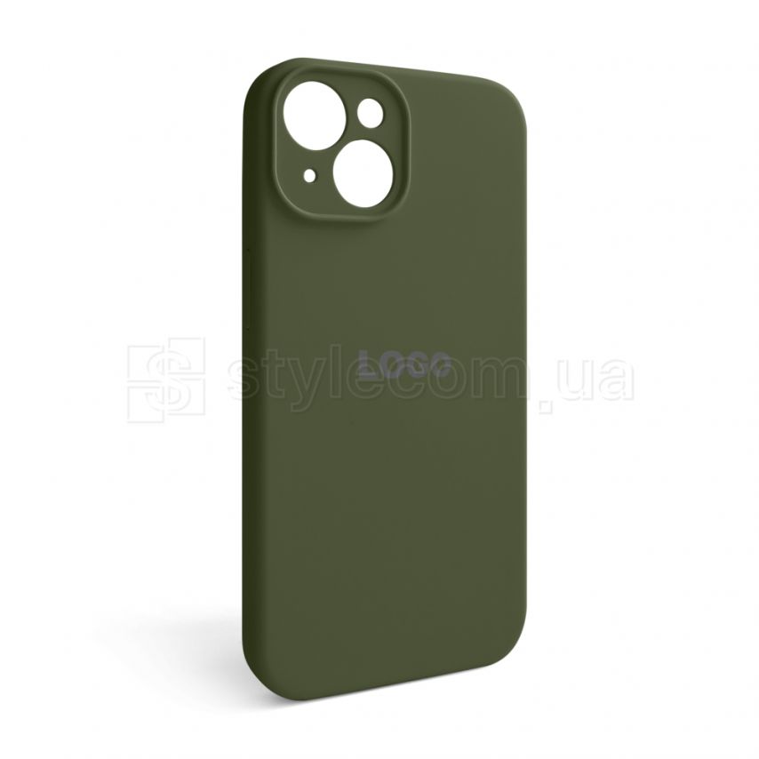 Чехол Full Silicone Case для Apple iPhone 14 forest green (63) закрытая камера