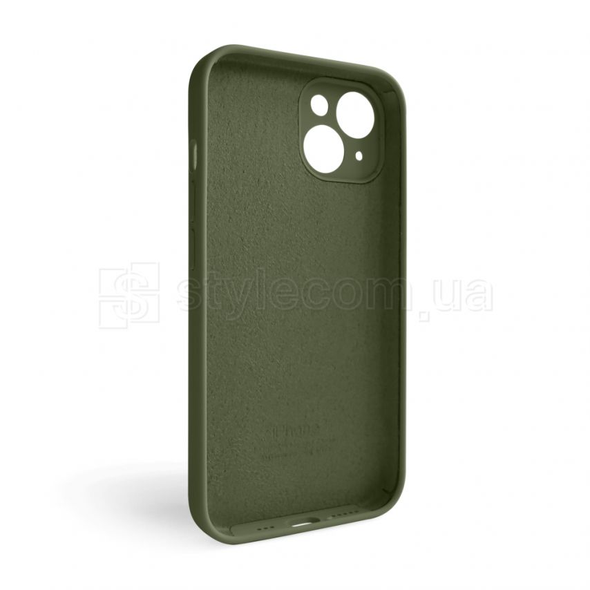 Чехол Full Silicone Case для Apple iPhone 14 forest green (63) закрытая камера