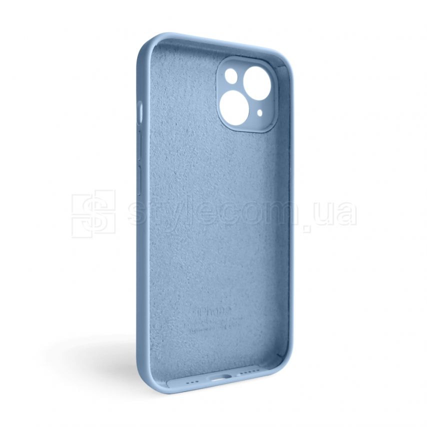 Чохол Full Silicone Case для Apple iPhone 14 light blue (05) закрита камера