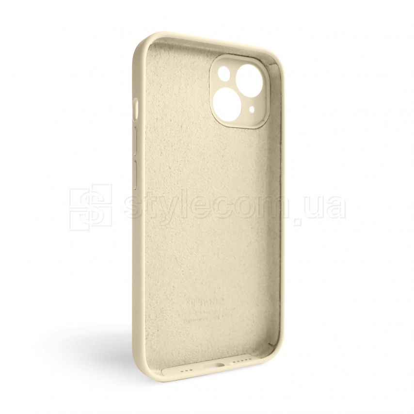 Чехол Full Silicone Case для Apple iPhone 14 antique white (10) закрытая камера