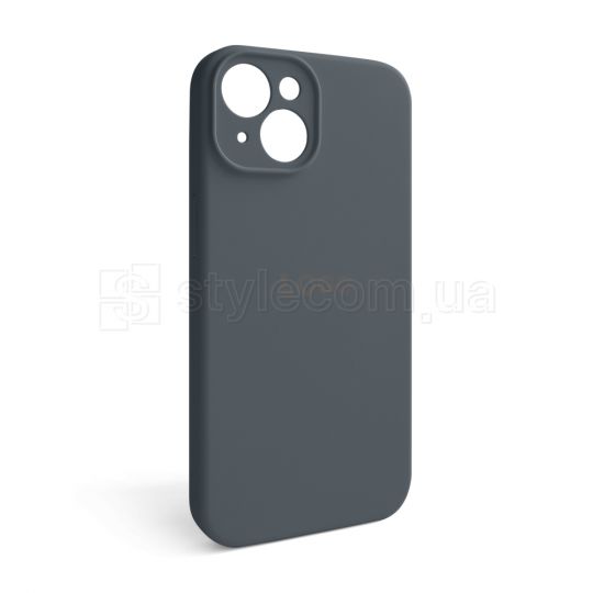 Чехол Full Silicone Case для Apple iPhone 14 dark grey (15) закрытая камера