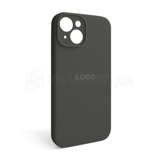 Чехол Full Silicone Case для Apple iPhone 14 dark olive (35) закрытая камера