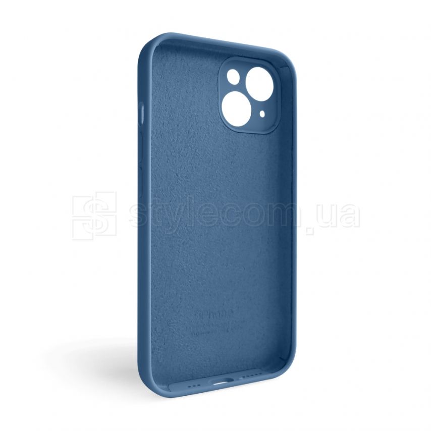 Чехол Full Silicone Case для Apple iPhone 14 blue cobalt (36) закрытая камера