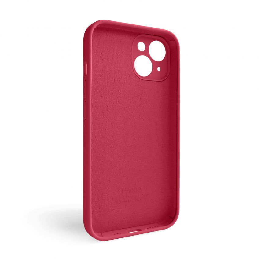 Чохол Full Silicone Case для Apple iPhone 14 rose red (37) закрита камера