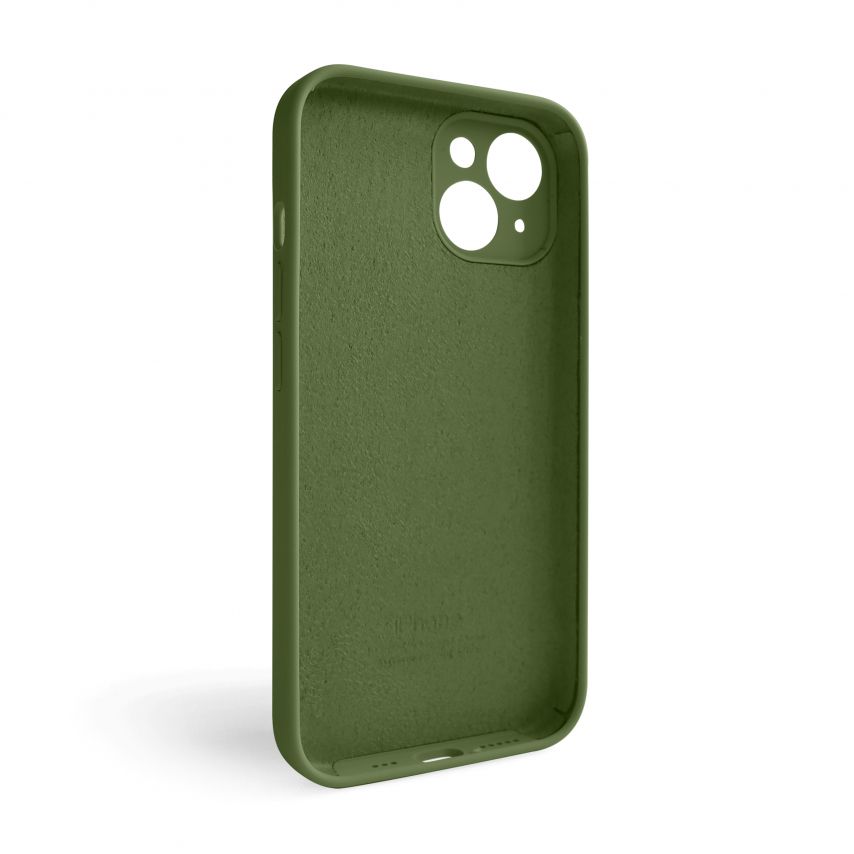 Чехол Full Silicone Case для Apple iPhone 14 army green (45) закрытая камера