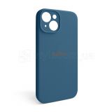 Чехол Full Silicone Case для Apple iPhone 14 cosmos blue (46) закрытая камера