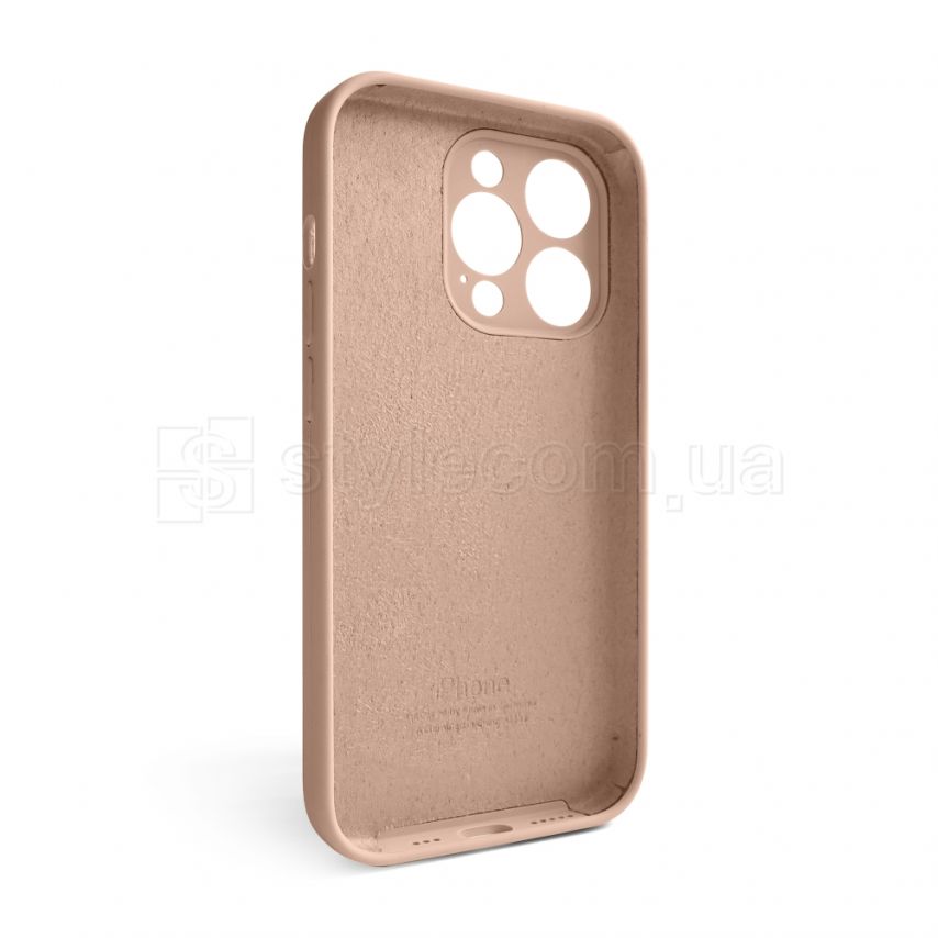 Чехол Full Silicone Case для Apple iPhone 14 Pro nude (19) закрытая камера