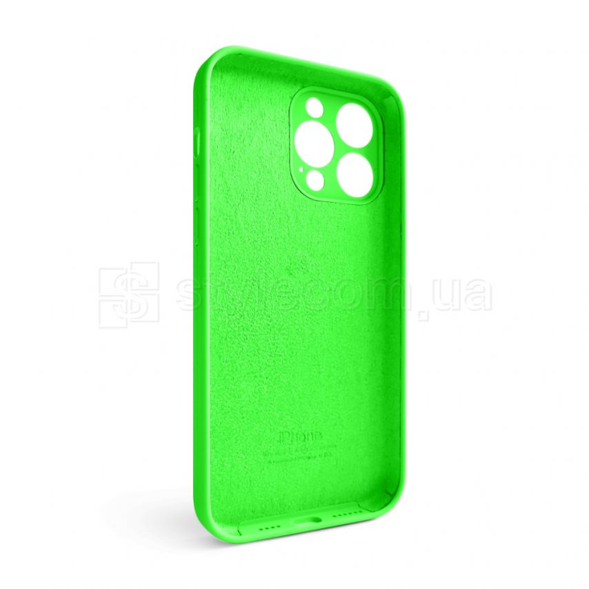 Чехол Full Silicone Case для Apple iPhone 14 Pro Max shiny green (40) закрытая камера