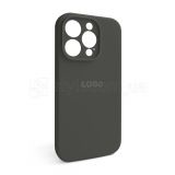 Чехол Full Silicone Case для Apple iPhone 14 Pro dark olive (35) закрытая камера